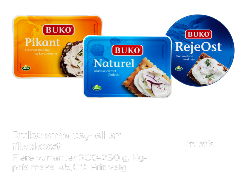 Buko smelte,- eller flødeost