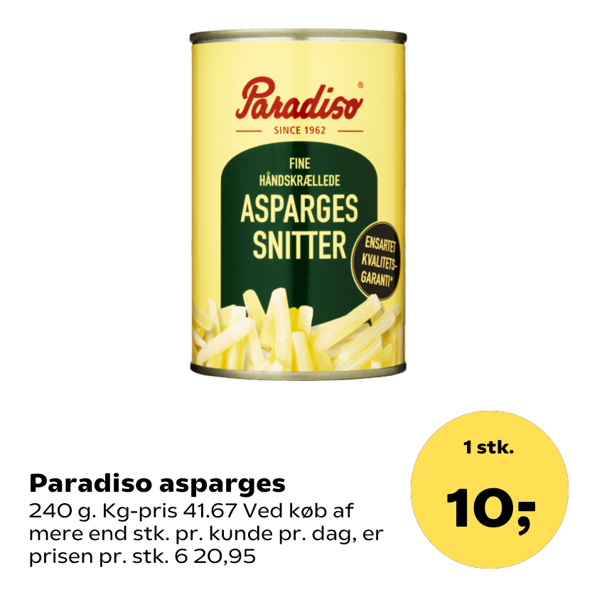 Paradiso asparges
