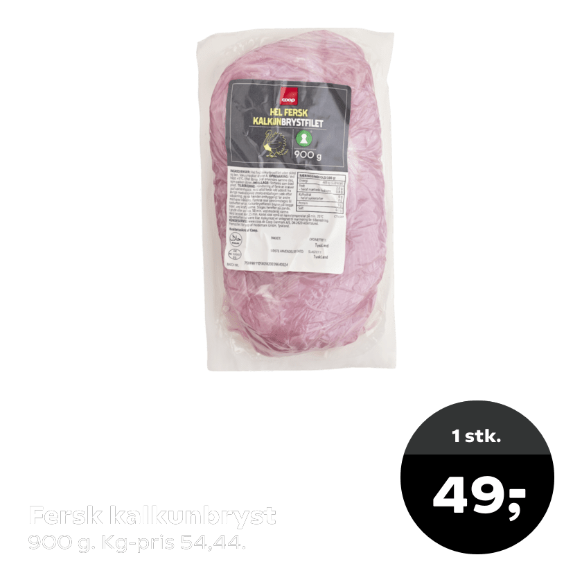 Fersk kalkunbryst