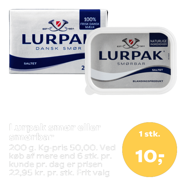 Lurpak smør eller smørbar