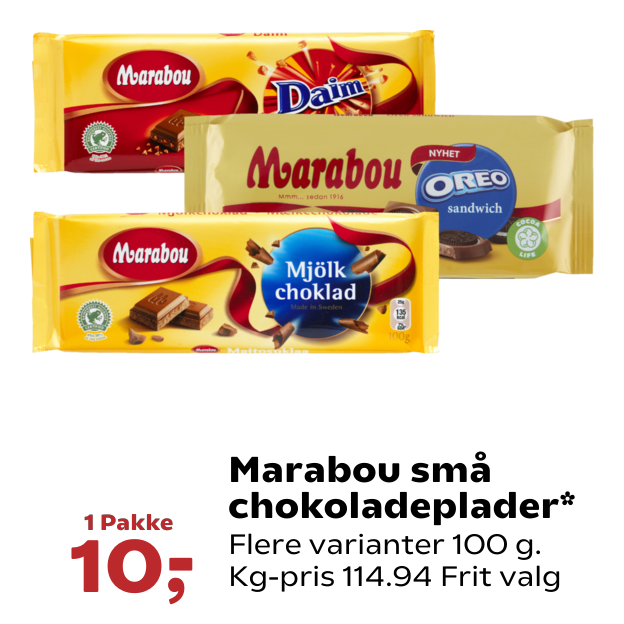Marabou små chokoladeplader