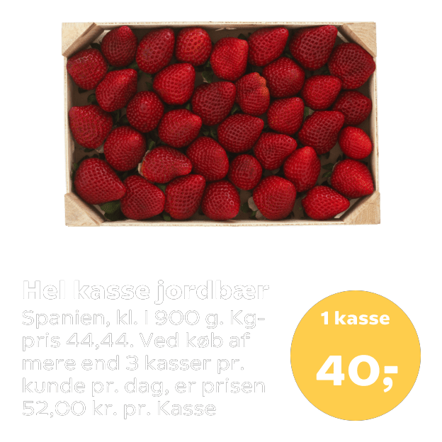 Hel kasse jordbær