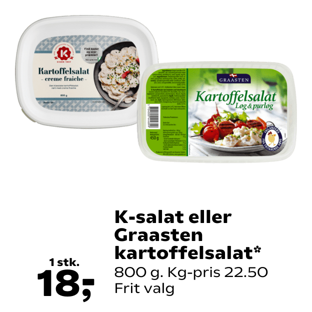 K-salat eller Graasten kartoffelsalat