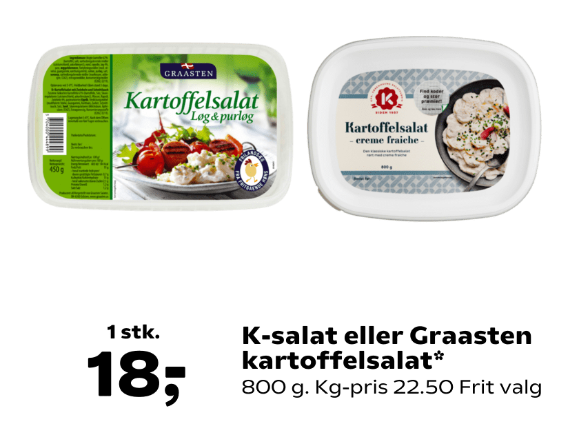 K-salat eller Graasten kartoffelsalat