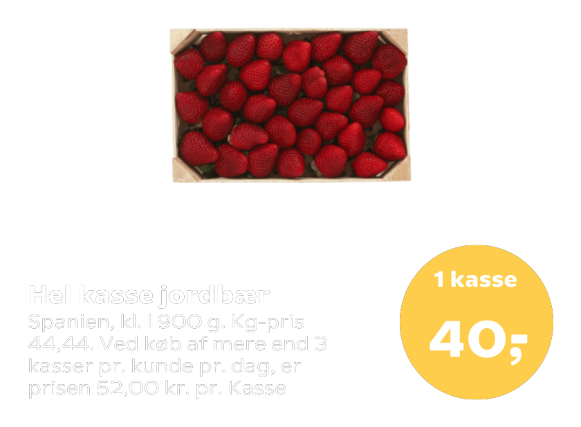 Hel kasse jordbær