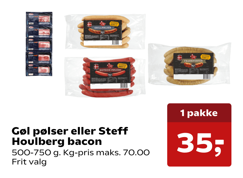 Gøl pølser eller Steff Houlberg bacon