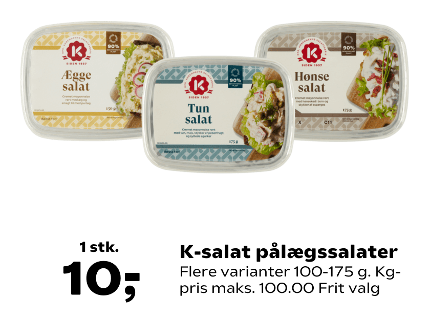K-salat pålægssalater