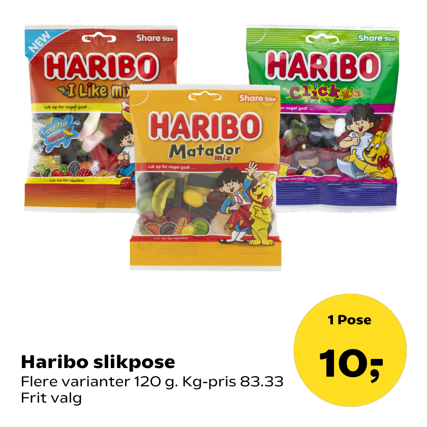 Haribo slikpose