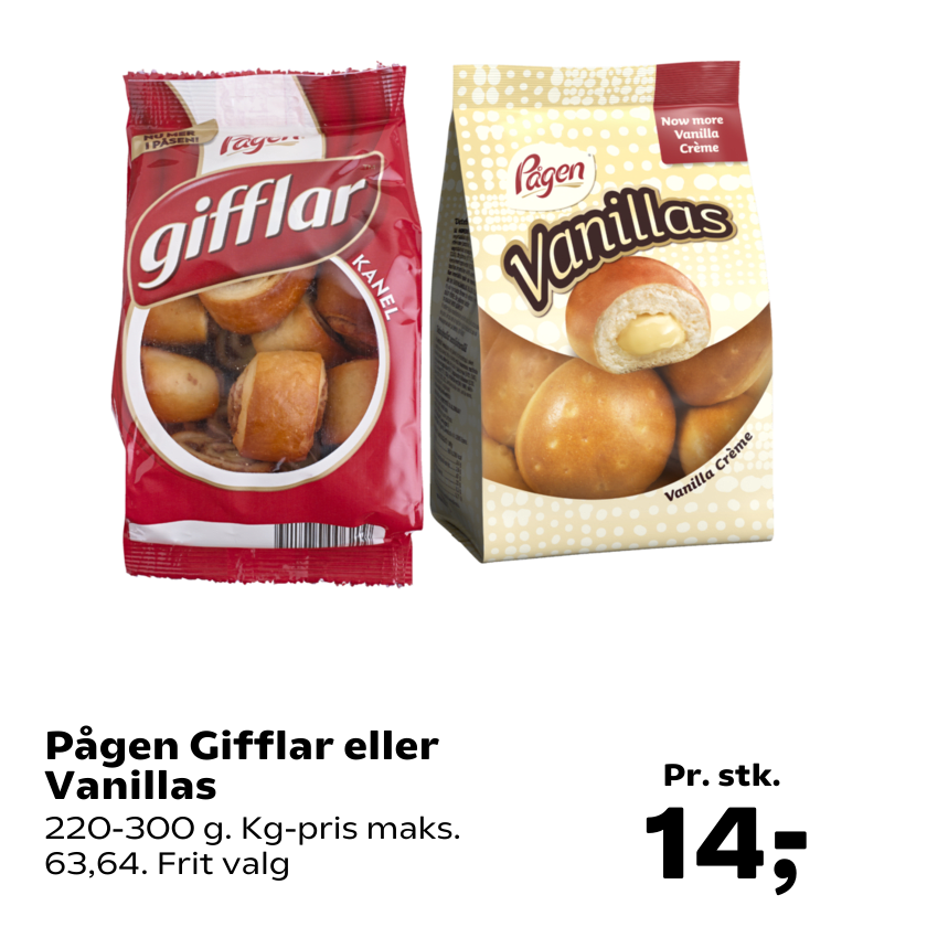 Pågen Gifflar eller Vanillas