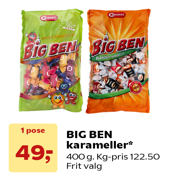 BIG BEN karameller