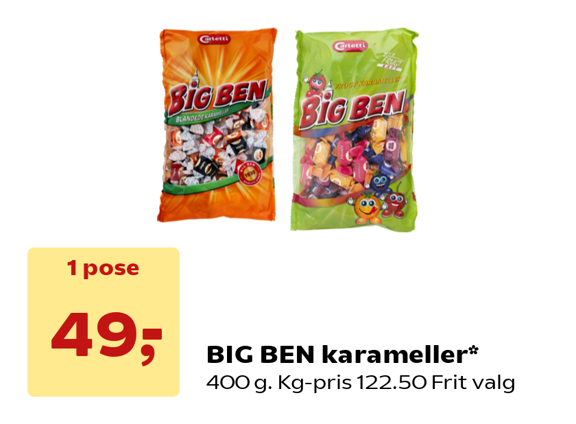 BIG BEN karameller