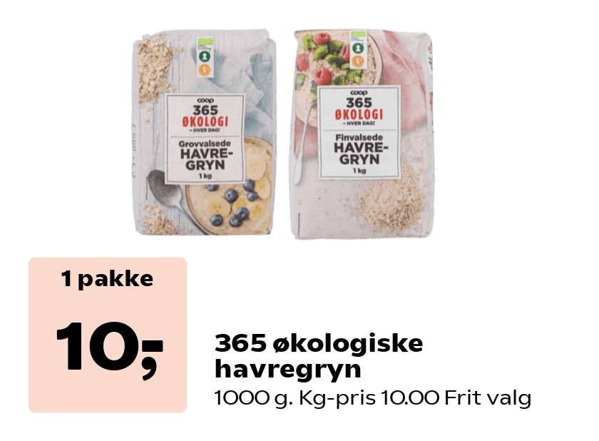 365 økologiske havregryn