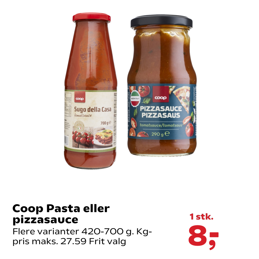 Coop Pasta eller pizzasauce