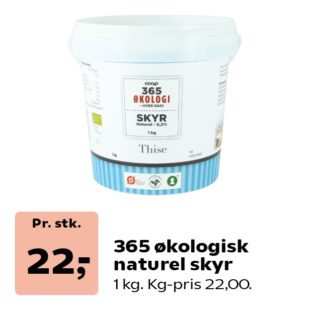 365 økologisk naturel skyr