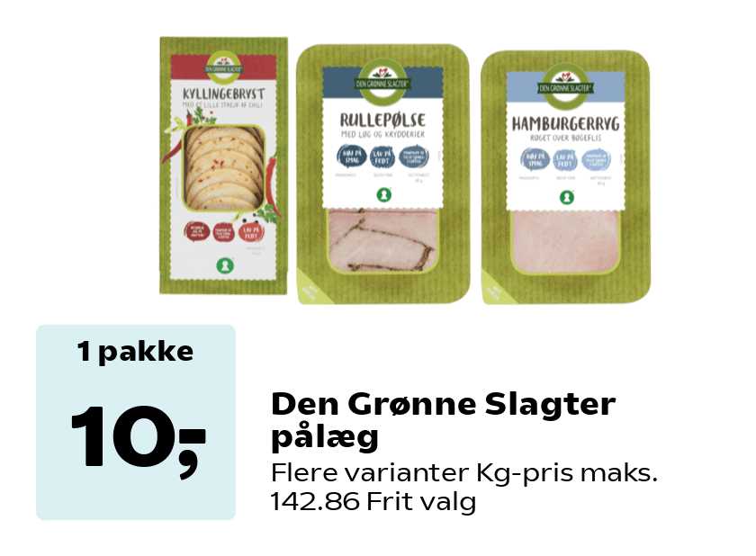 Den Grønne Slagter pålæg