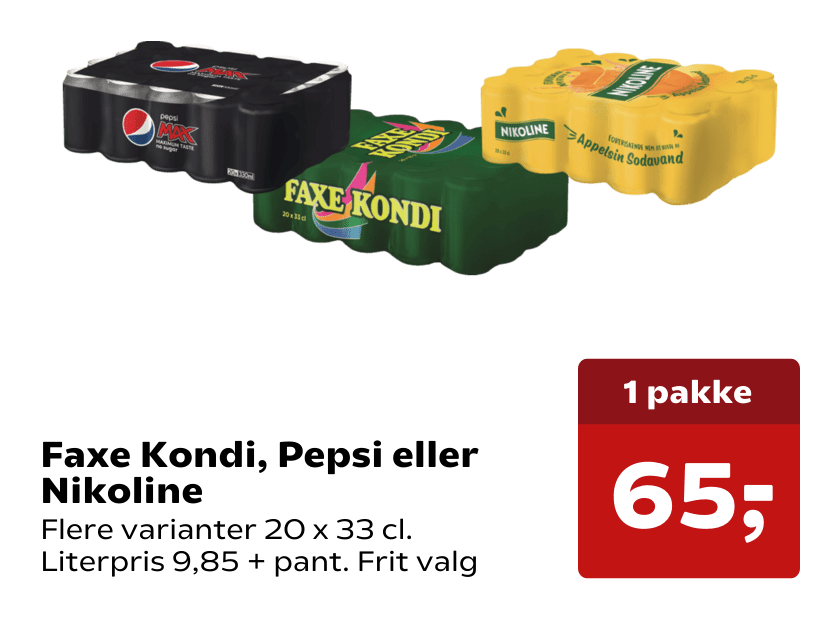 Faxe Kondi, Pepsi eller Nikoline