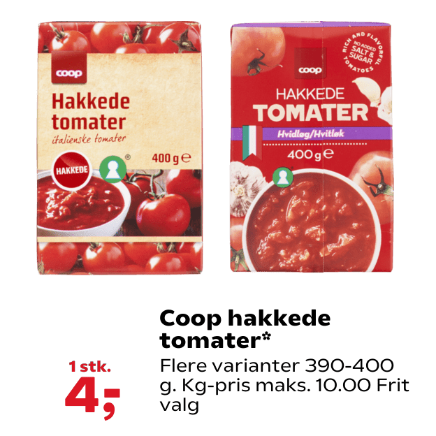 Coop hakkede tomater