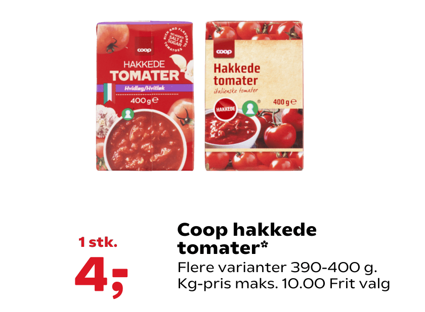 Coop hakkede tomater