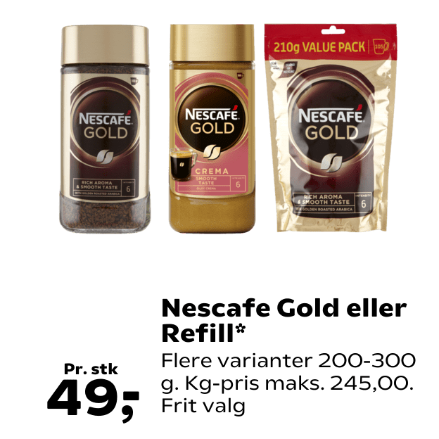 Nescafe Gold eller Refill
