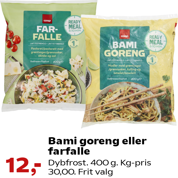 Bami goreng eller farfalle