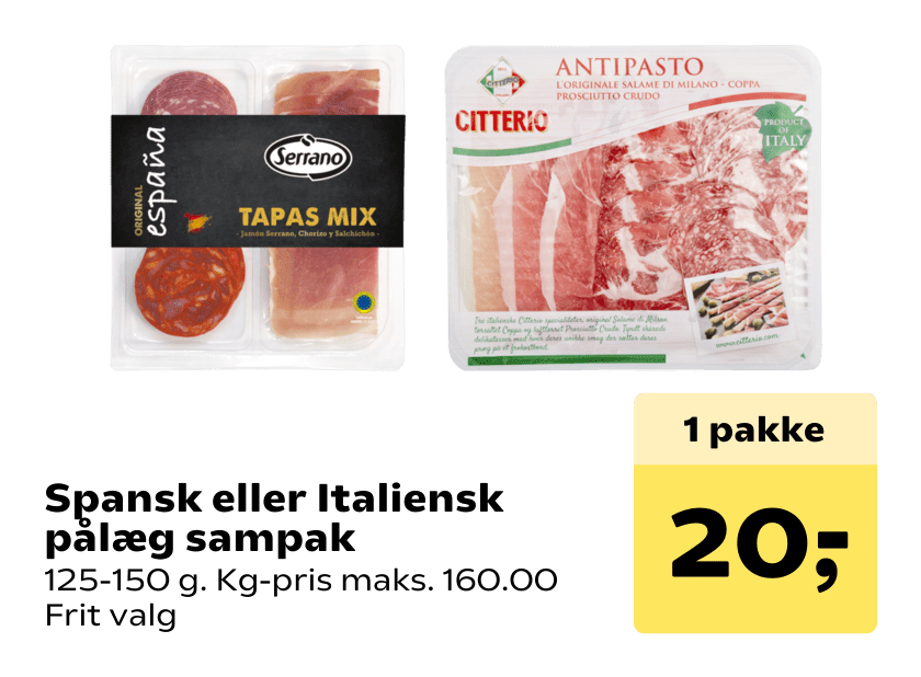 Spansk eller Italiensk pålæg sampak