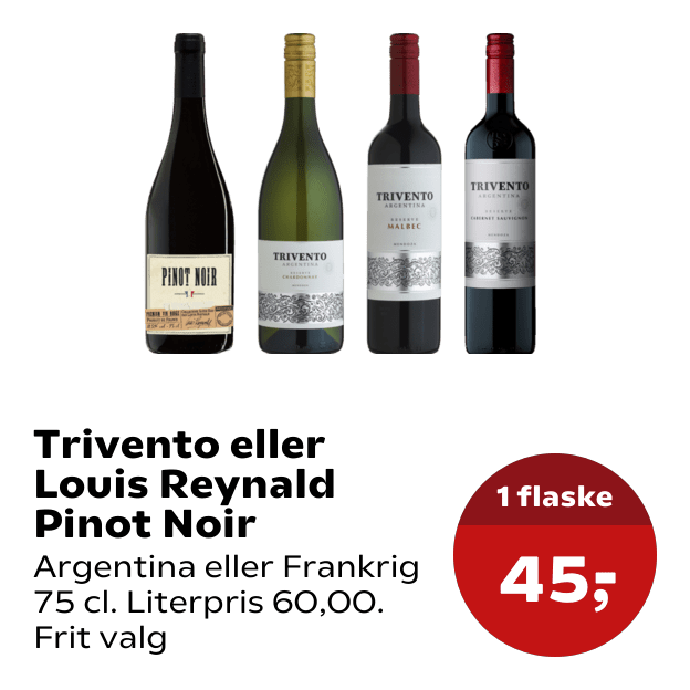 Trivento eller Louis Reynald Pinot Noir