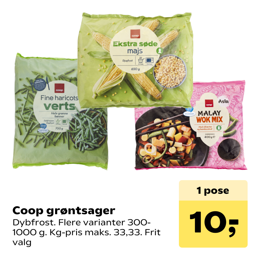 Coop grøntsager