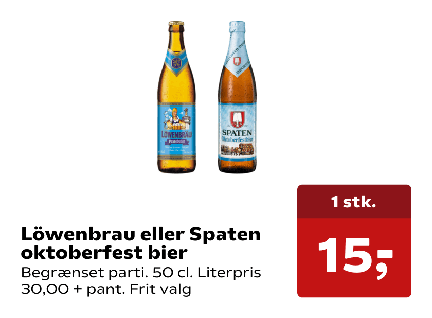 Löwenbrau eller Spaten oktoberfest bier