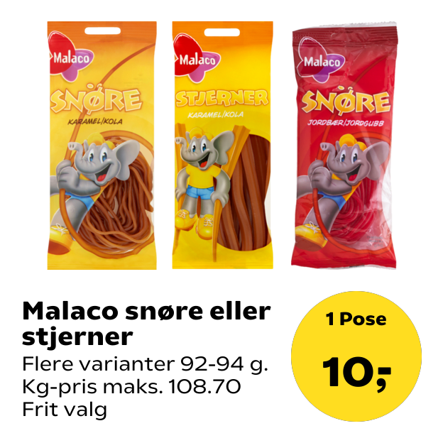 Malaco snøre eller stjerner