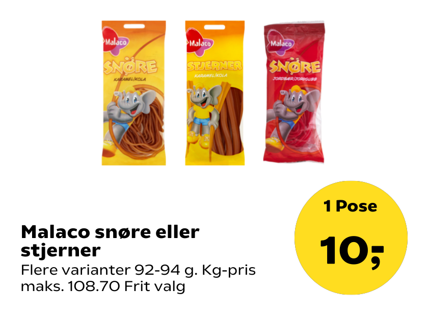Malaco snøre eller stjerner