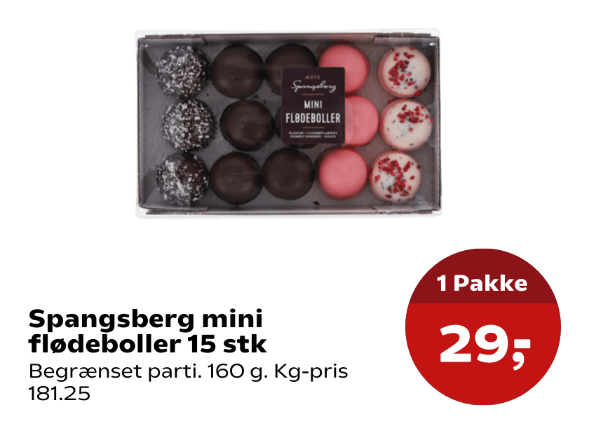 Spangsberg mini flødeboller 15 stk