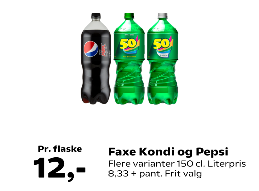 Faxe Kondi og Pepsi