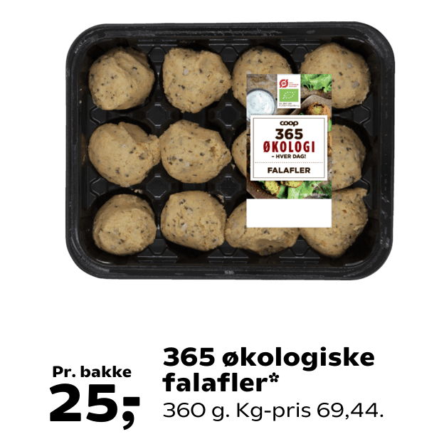 365 økologiske falafler