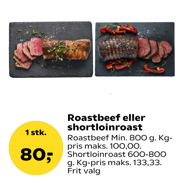 Roastbeef eller shortloinroast