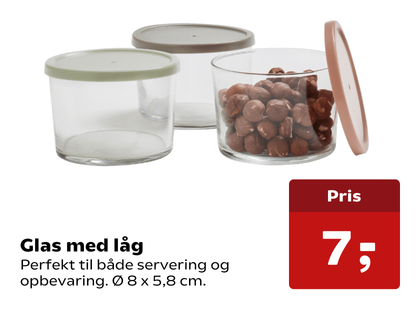 Glas med låg