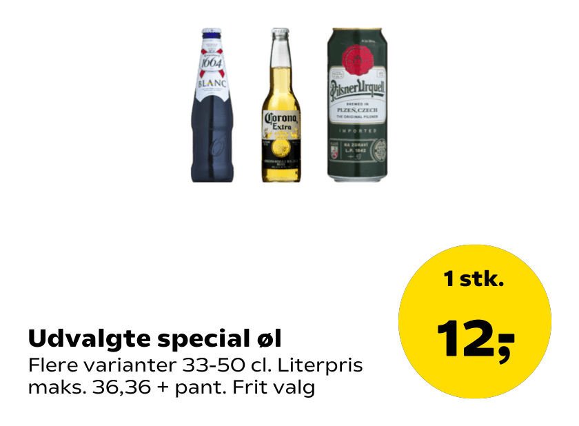 Udvalgte special øl