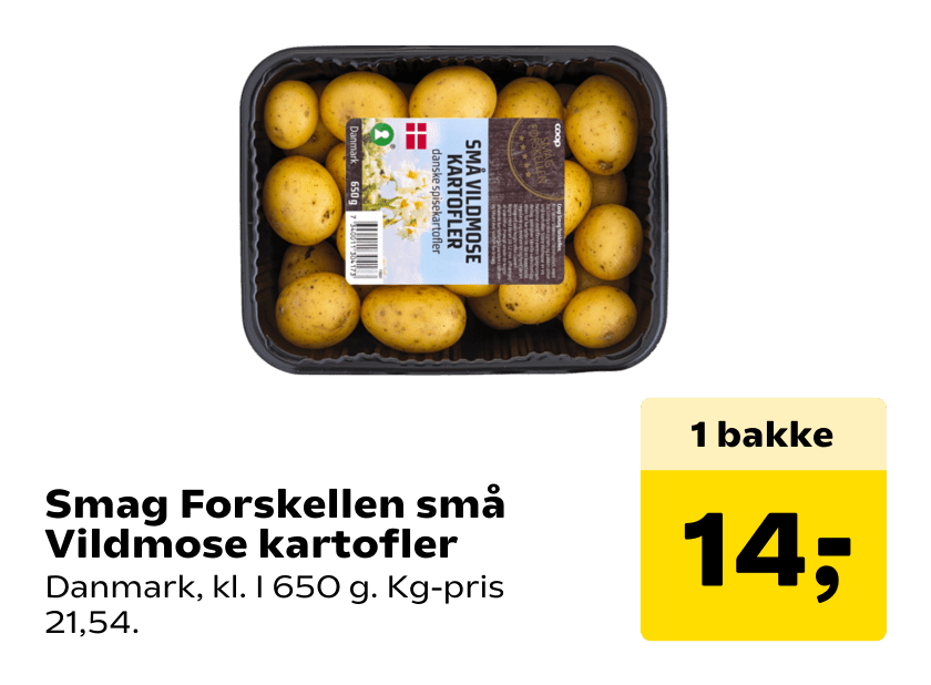Smag Forskellen små Vildmose kartofler