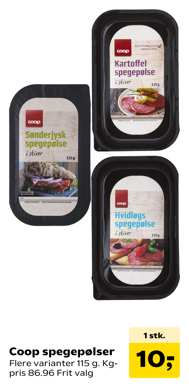 Coop spegepølser