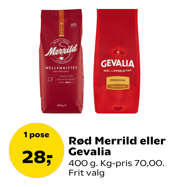Rød Merrild eller Gevalia