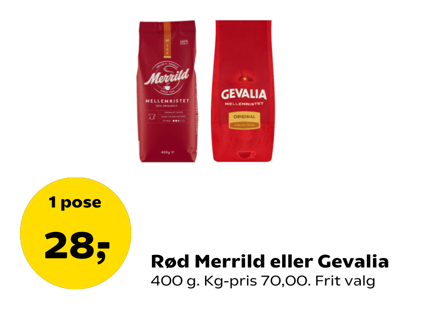 Rød Merrild eller Gevalia