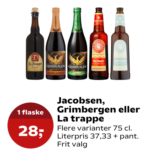 Jacobsen, Grimbergen eller La trappe