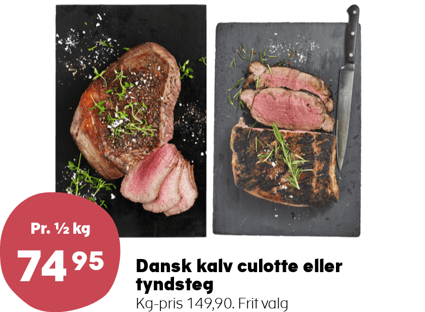 Dansk kalv culotte eller tyndsteg