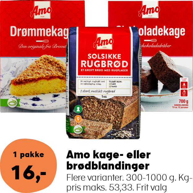 Amo kage- eller brødblandinger