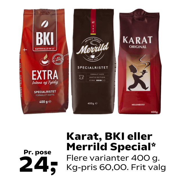 Karat, BKI eller Merrild Special
