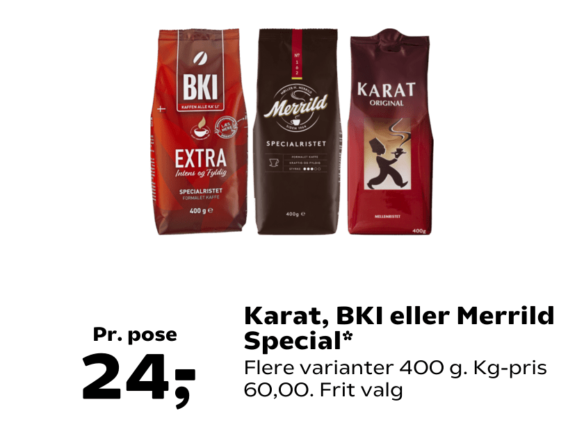 Karat, BKI eller Merrild Special