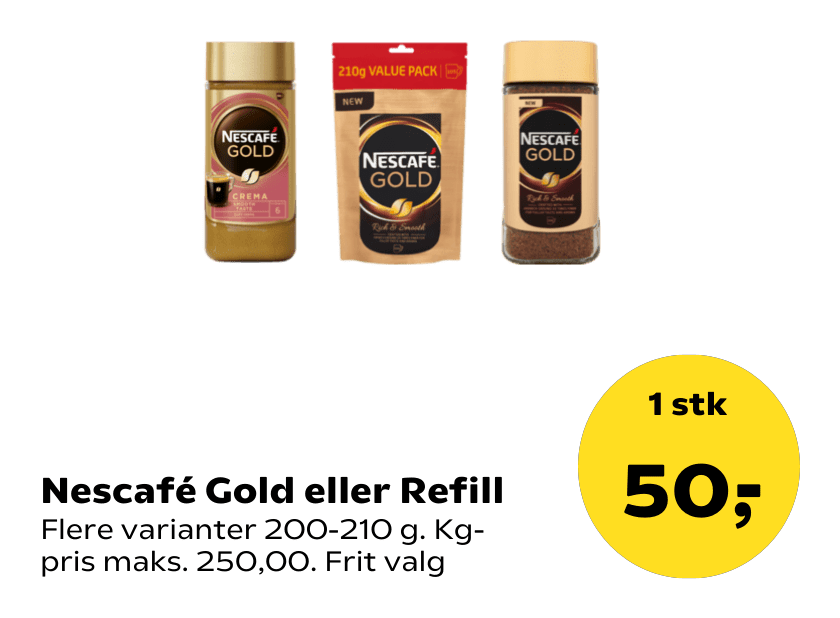 Nescafé Gold eller Refill