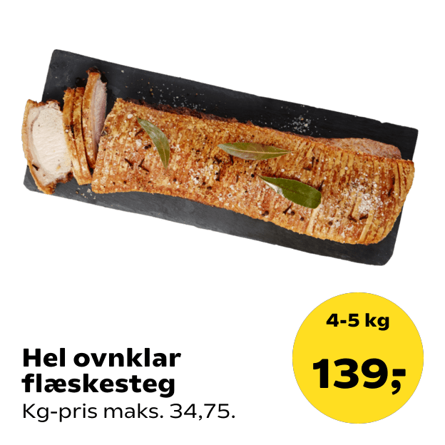 Hel ovnklar flæskesteg