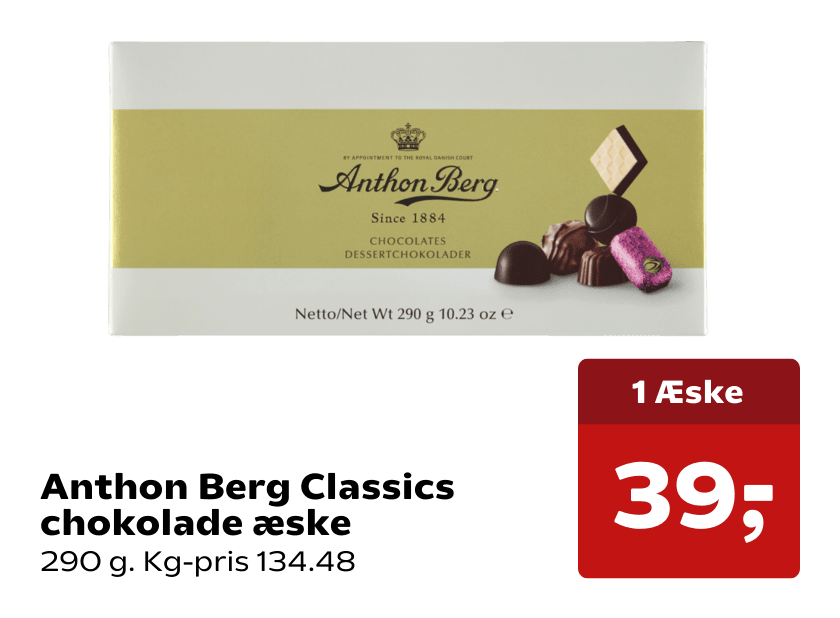 Anthon Berg Classics chokolade æske