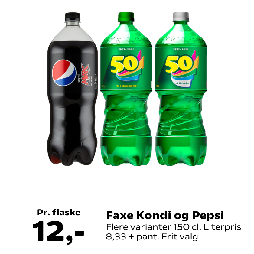 Faxe Kondi og Pepsi