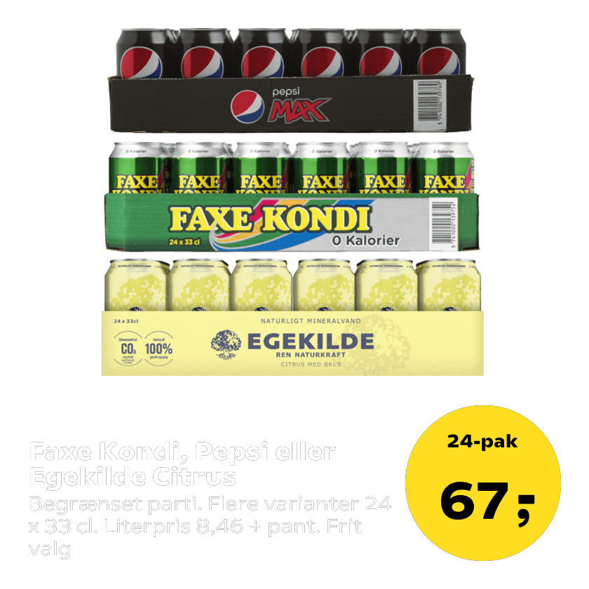 Faxe Kondi, Pepsi eller Egekilde Citrus